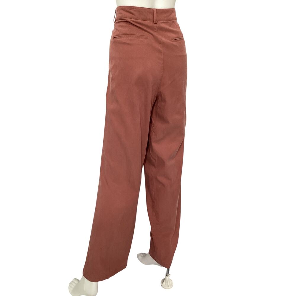 Paige Pleated Desert Dusk Merano Pants Size 8 - Picture 3 of 5
